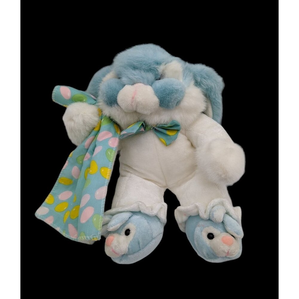 Commonwealth bunny rabbit plush lovey‎  Easter eggs blanket  bunny  feet  11"
